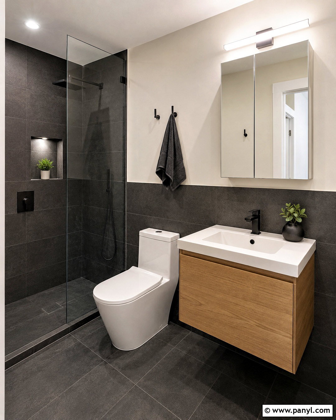 Small Charcoal Grey Bathroom - 20 charcoal grey bathroom ideas