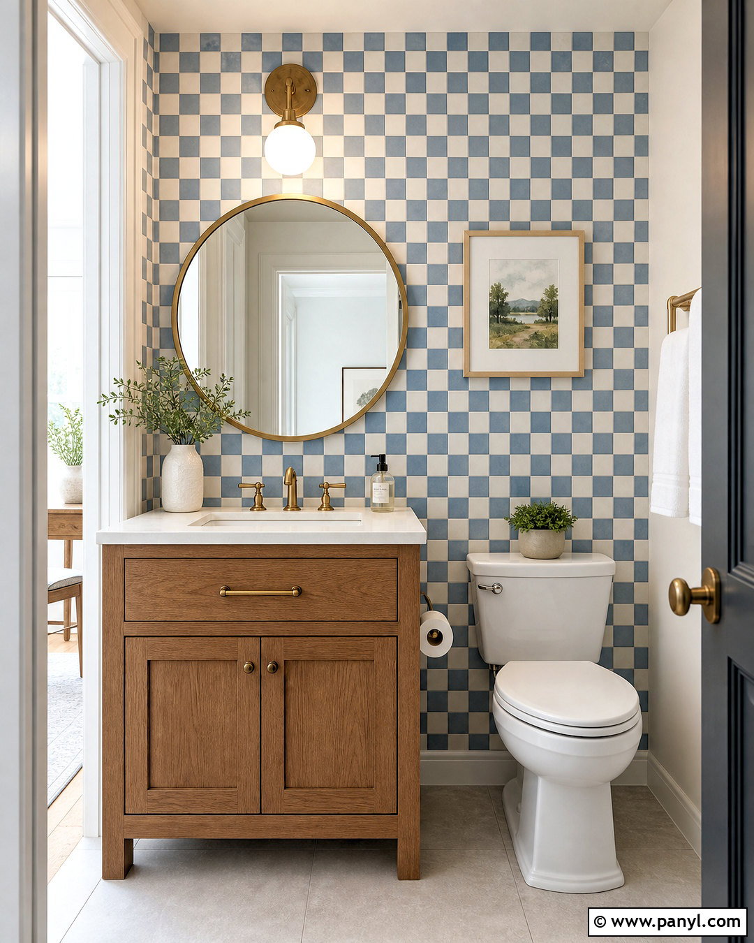 Small Checkered Accent Wall - 20 checkered accent wall ideas