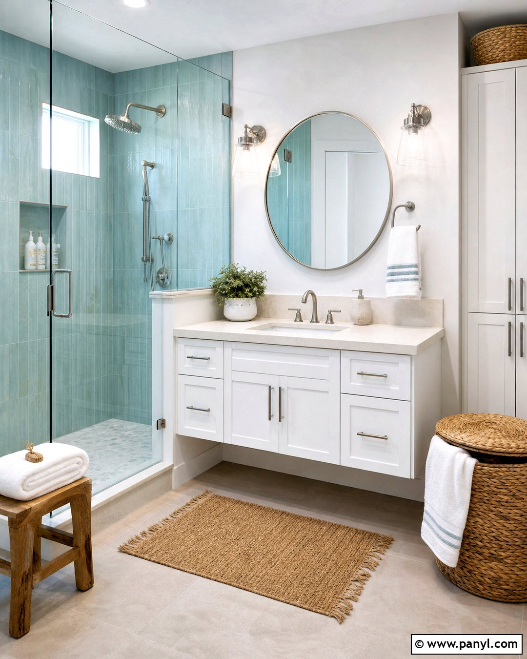 Small Coastal Bathroom - 20 small bathroom remodel ideas