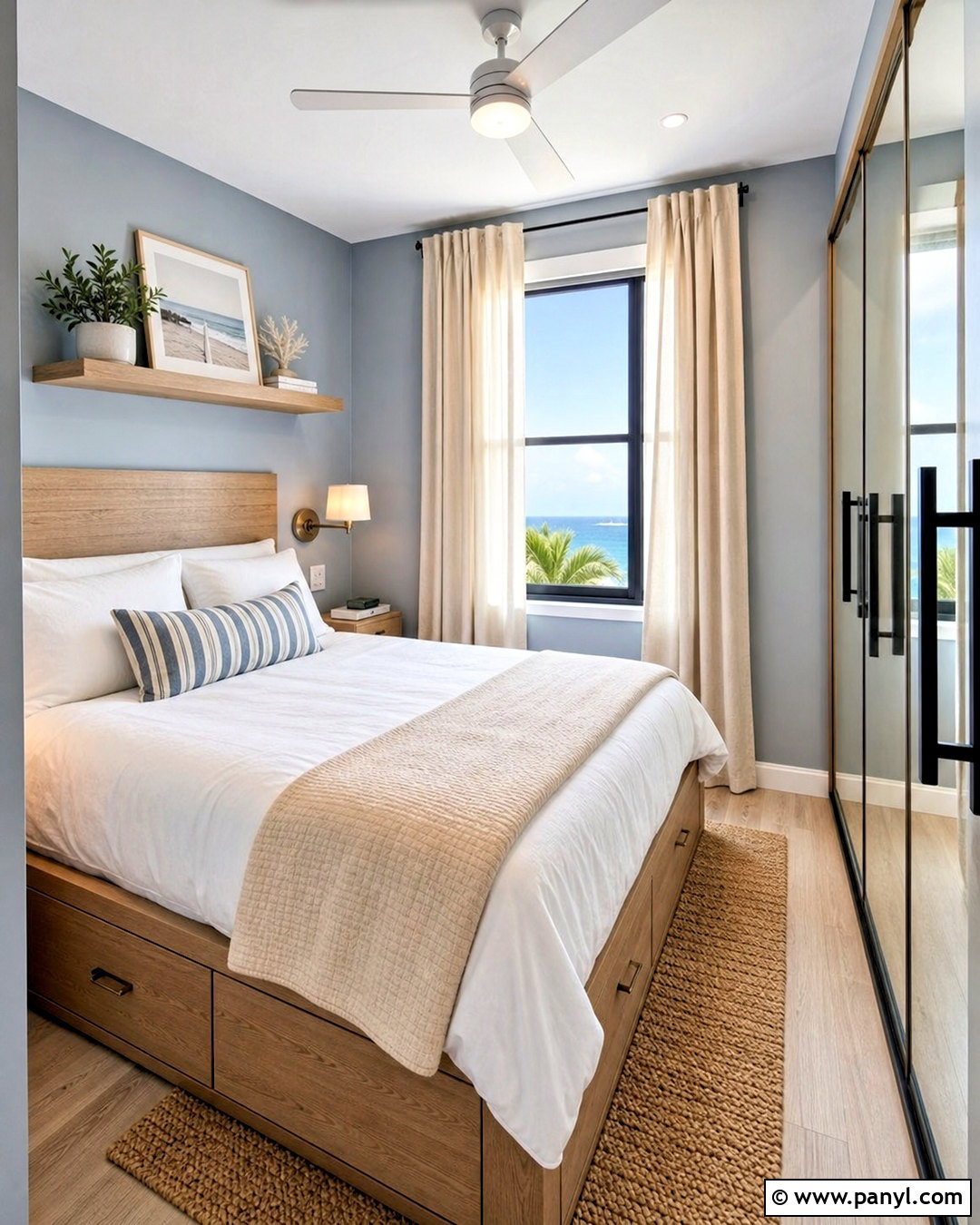 Small Coastal Bedroom - 20 beach interior design coastal style ideas