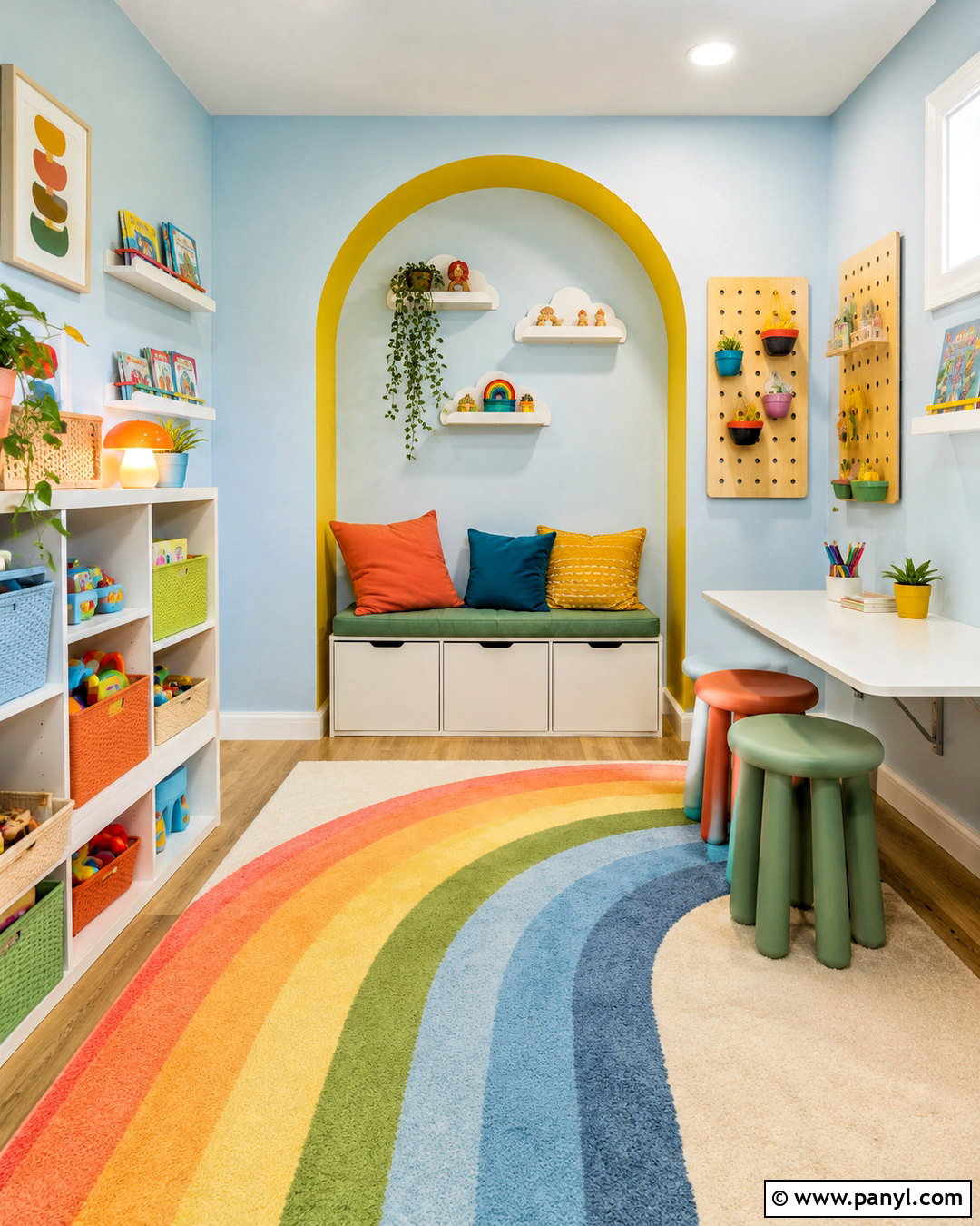 Small Colorful Playroom - 20 colorful playroom ideas