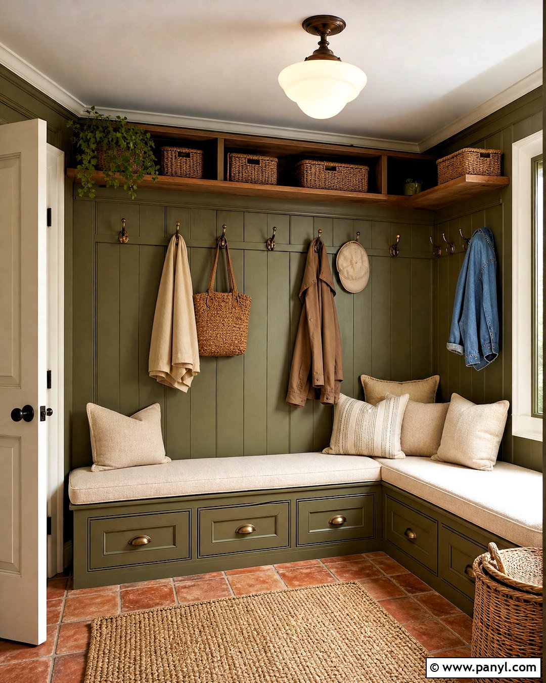 Small Corner Mudroom - 20 small mudroom ideas