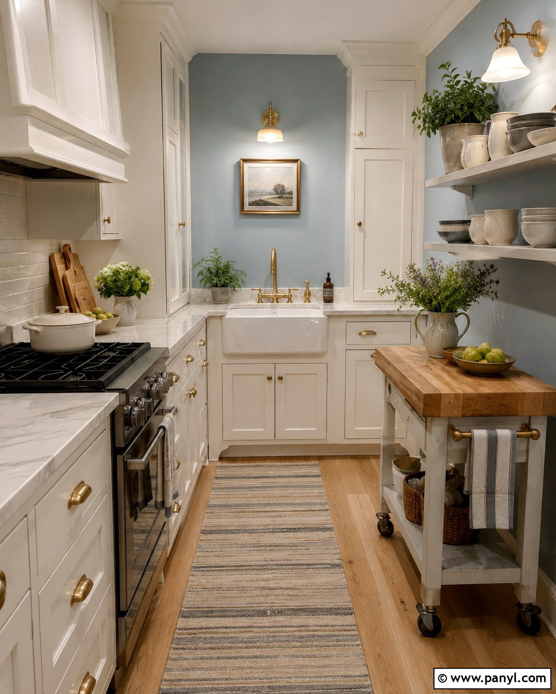 Small Country Kitchen With Blue Walls - 20 Country Blue Kitchen Walls