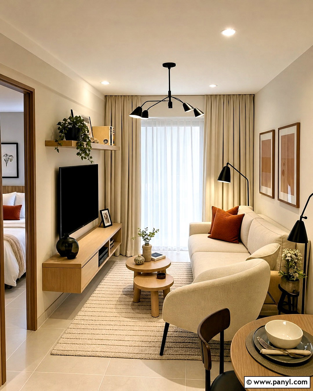 Small Cream Apartment Living Room - 20 cream color room ideas