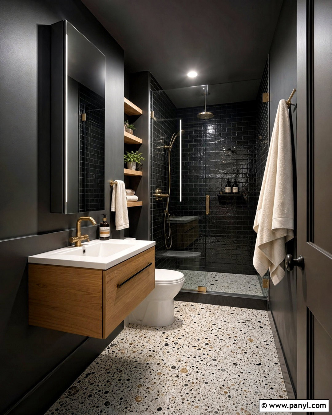 Small Dark Bathroom - 20 dark bathroom design ideas