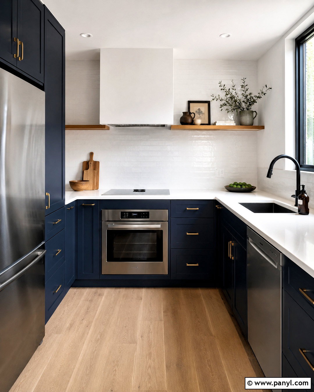 Small Dark Blue Kitchen - 20 dark blue kitchens