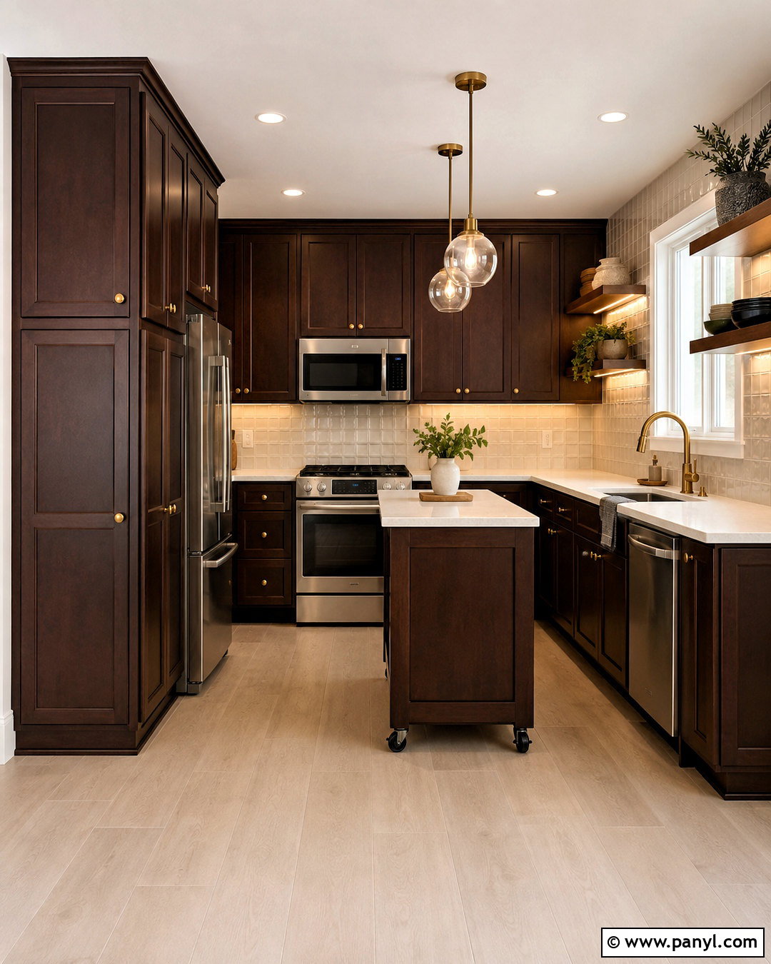Small Dark Brown Kitchen - 20 dark brown kitchen ideas