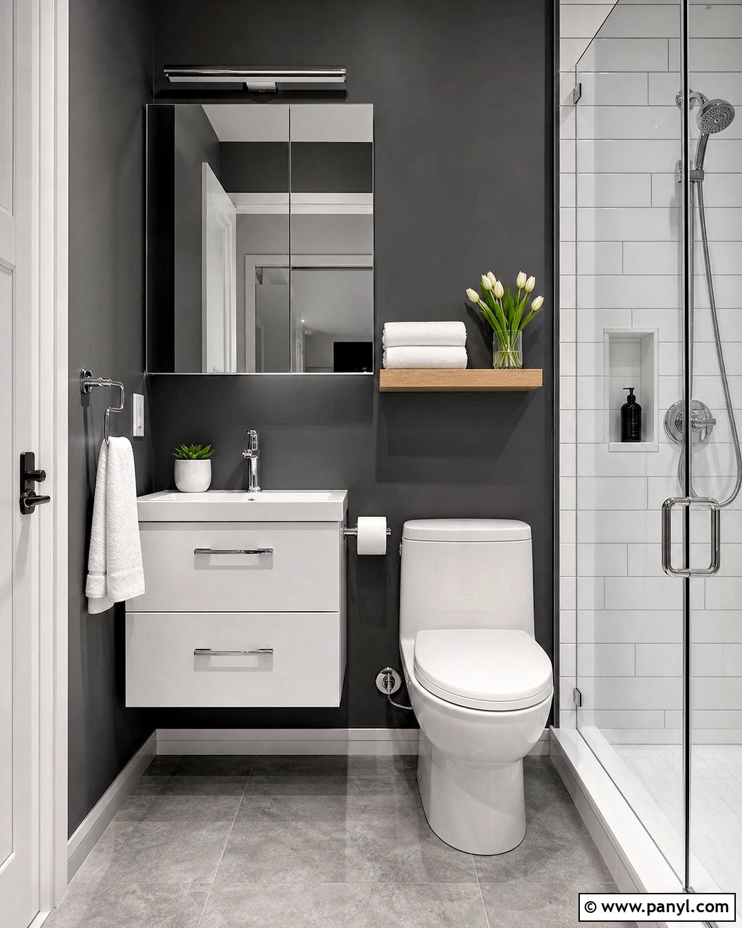 Small Dark Gray Bathroom - 20 dark gray bathroom ideas