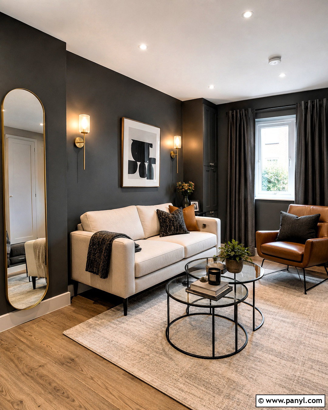 Small Dark Gray Living Room - 20 dark gray living room ideas