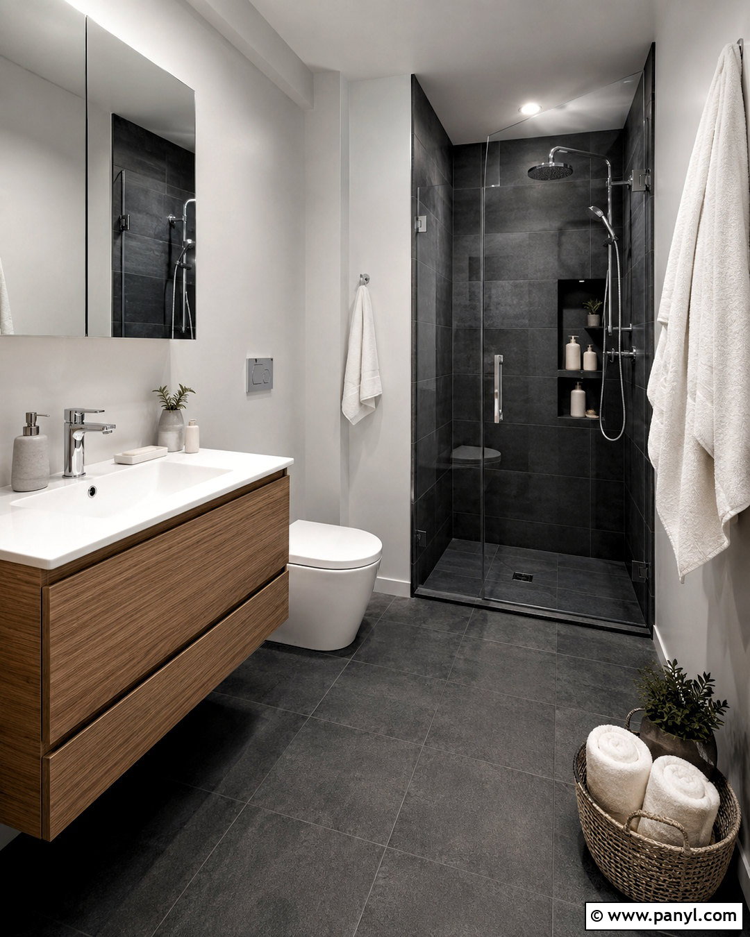 20 Dark Grey Bathroom Ideas for a Sleek, Spa-Like Retreat