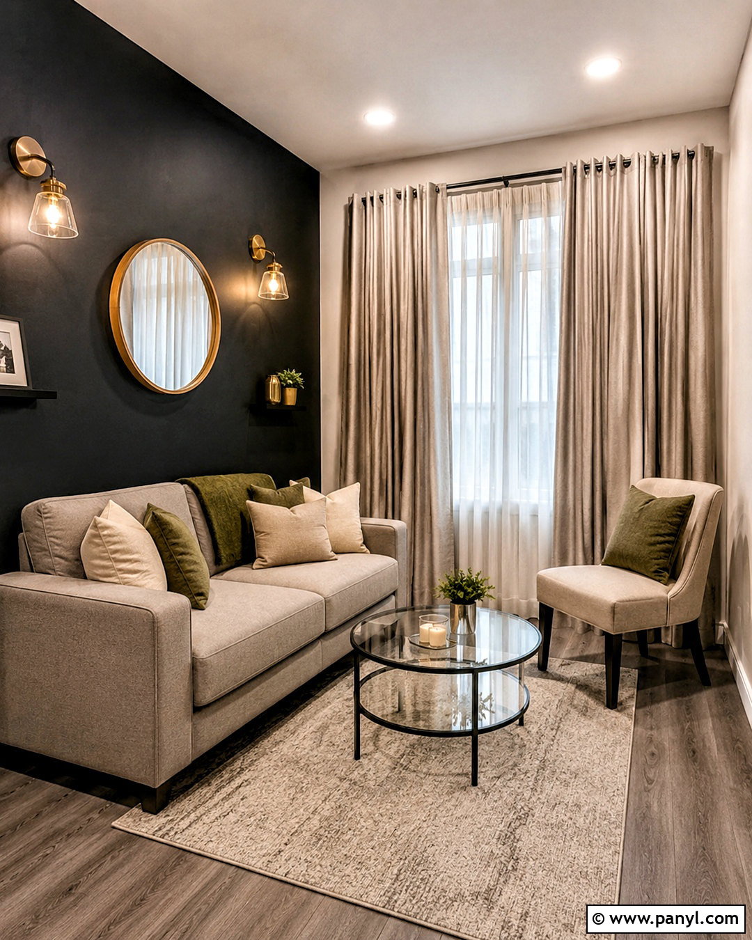 Small Dark Grey Living Room - 20 dark grey living room ideas