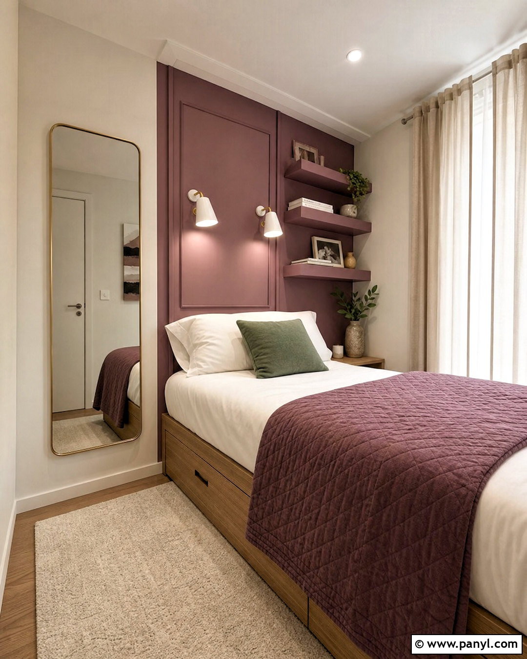 Small Dark Mauve Bedroom - 20 dark mauve bedroom ideas