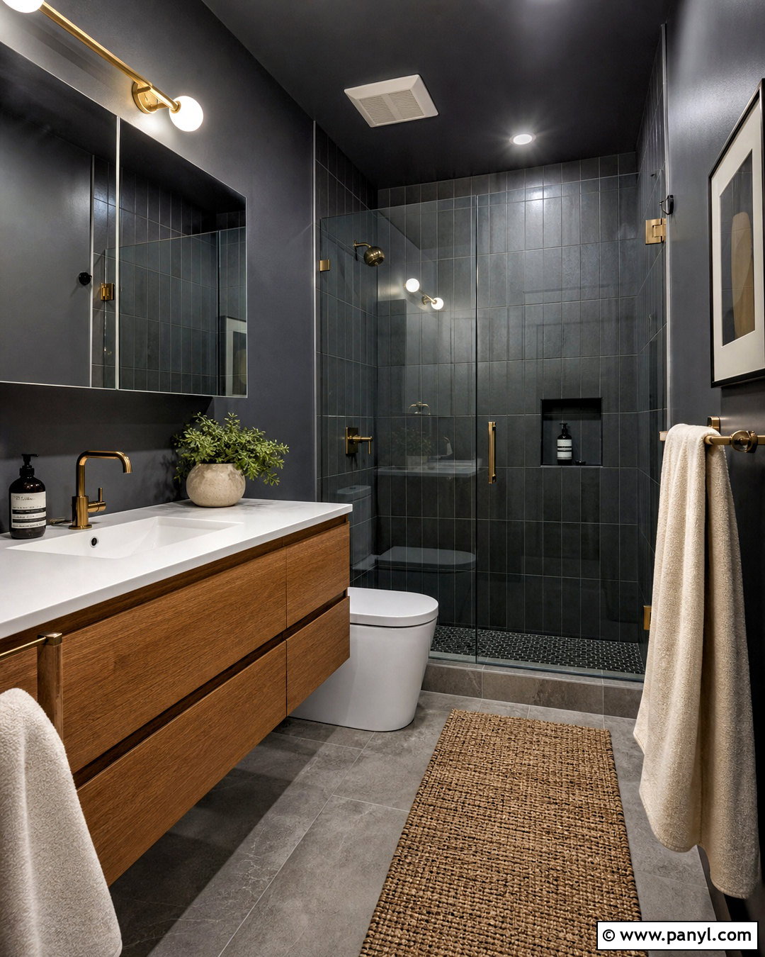 Small Dark Moody Bathroom - 20 dark moody bathroom ideas