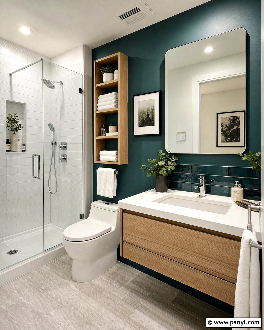 Small Dark Teal Bathroom - 20 dark teal bathroom ideas