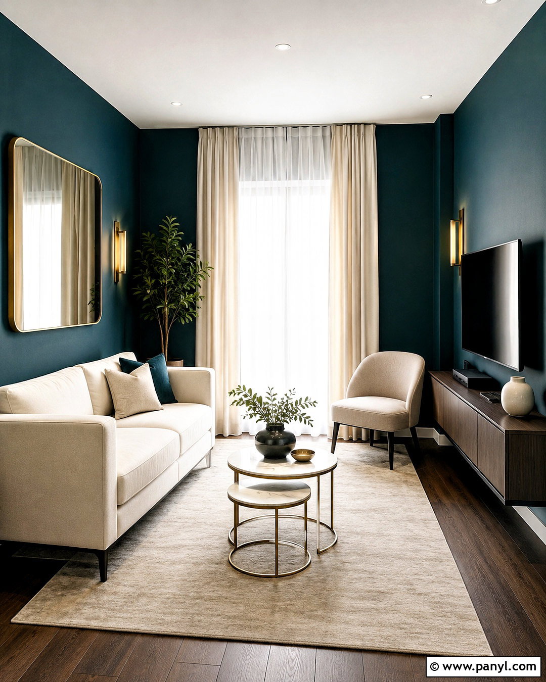 Small Dark Teal Living Room - 20 dark teal living room ideas