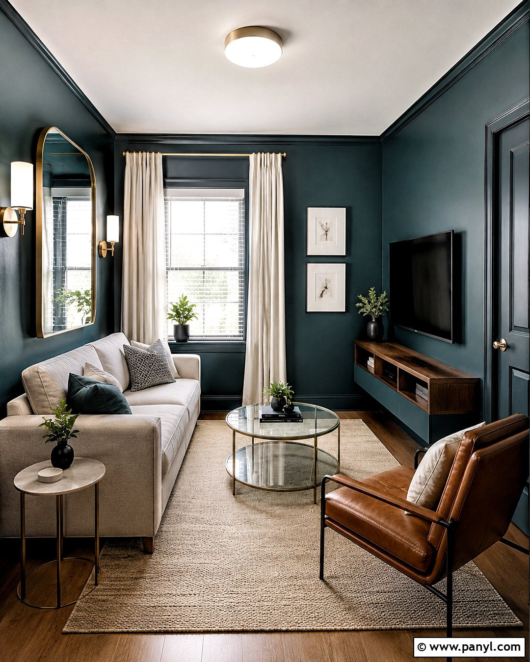 Small Dark Wall Living Room - 20 dark wall living room ideas