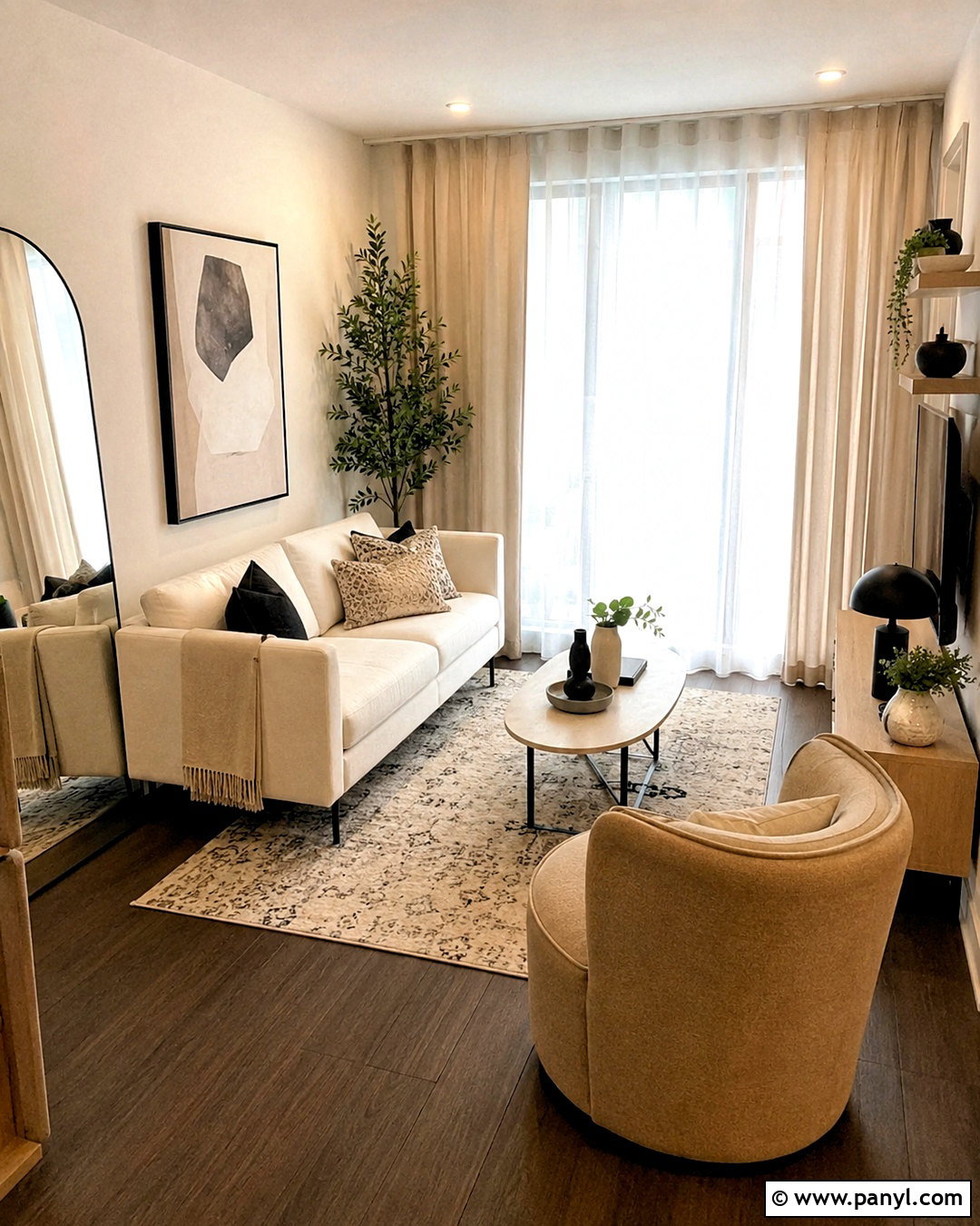 Small Dark Wood Floor Living Room - 20 dark wooden floor living room ideas