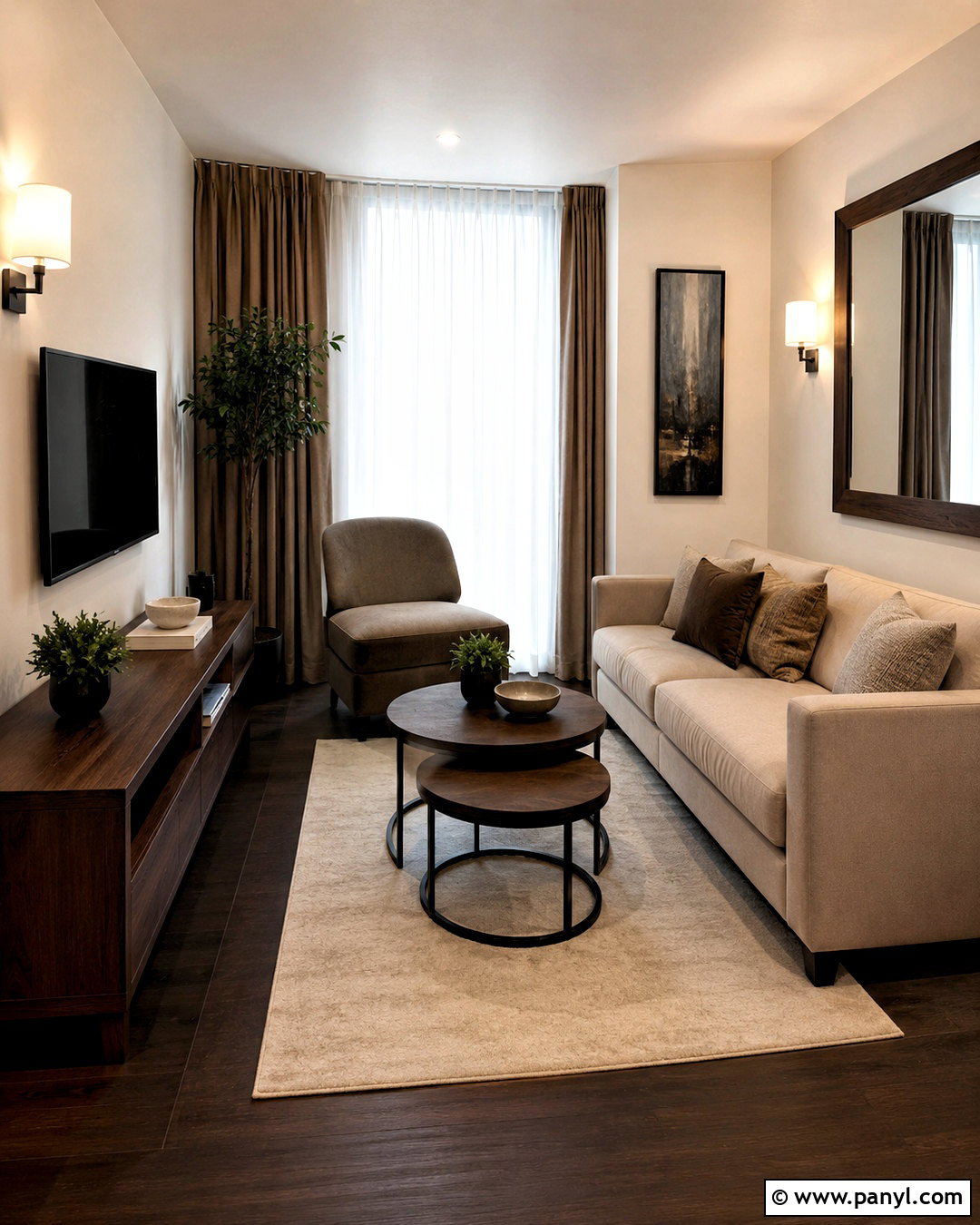 Small Dark Wood Living Room - 20 dark wood living room decor ideas