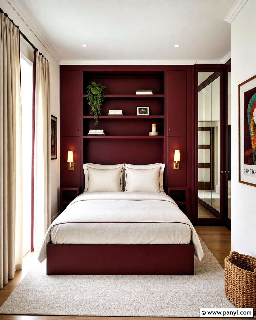 Small Deep Red Bedroom - 20 deep red bedroom ideas