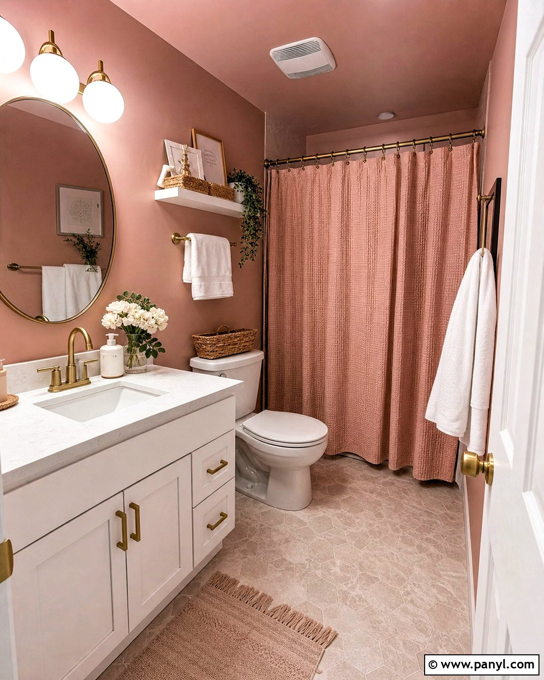 Small Dusty Rose Bathroom On A Budget - 20 dusty rose bathroom ideas