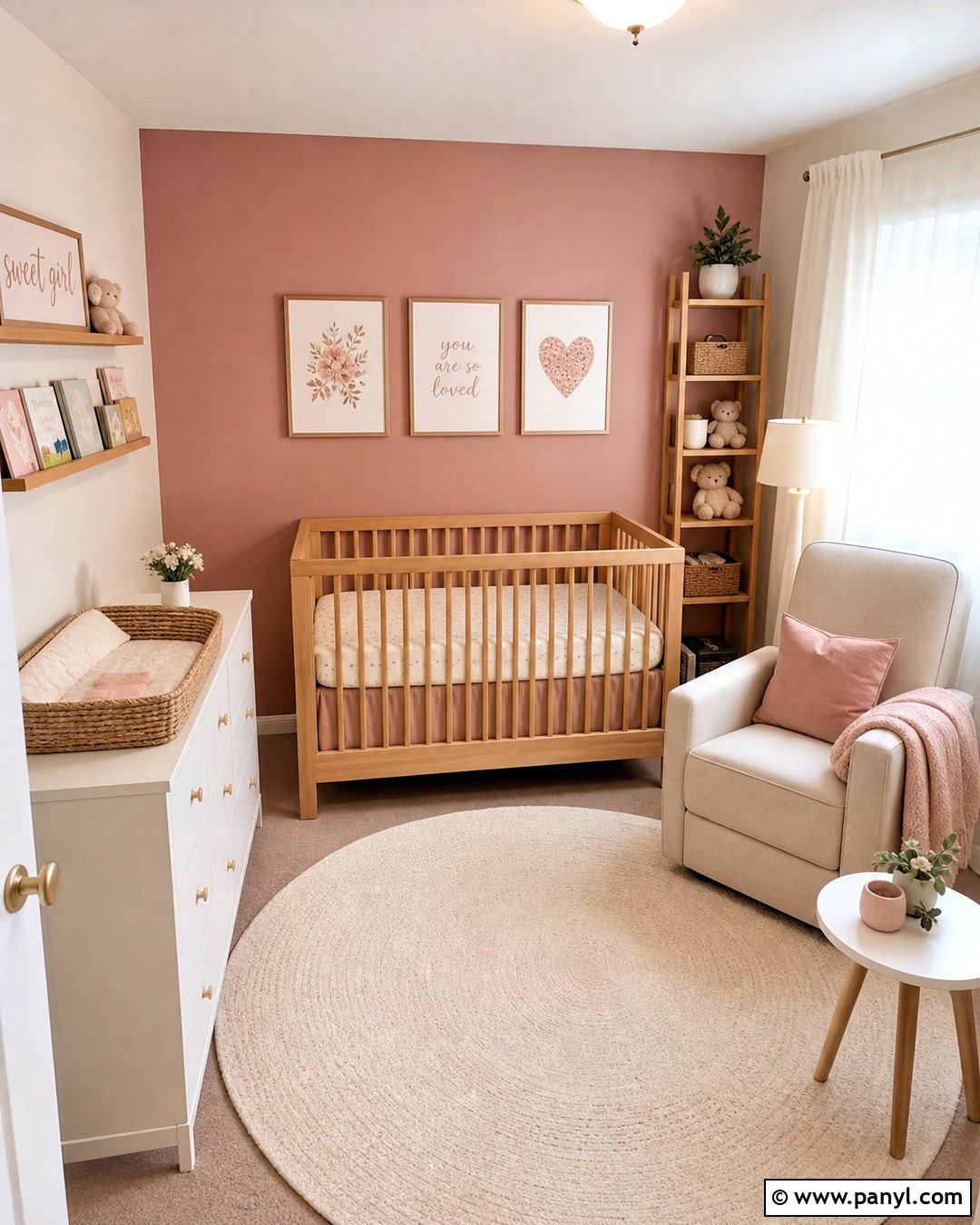 Small Dusty Rose Nursery - 20 dusty rose nursery ideas