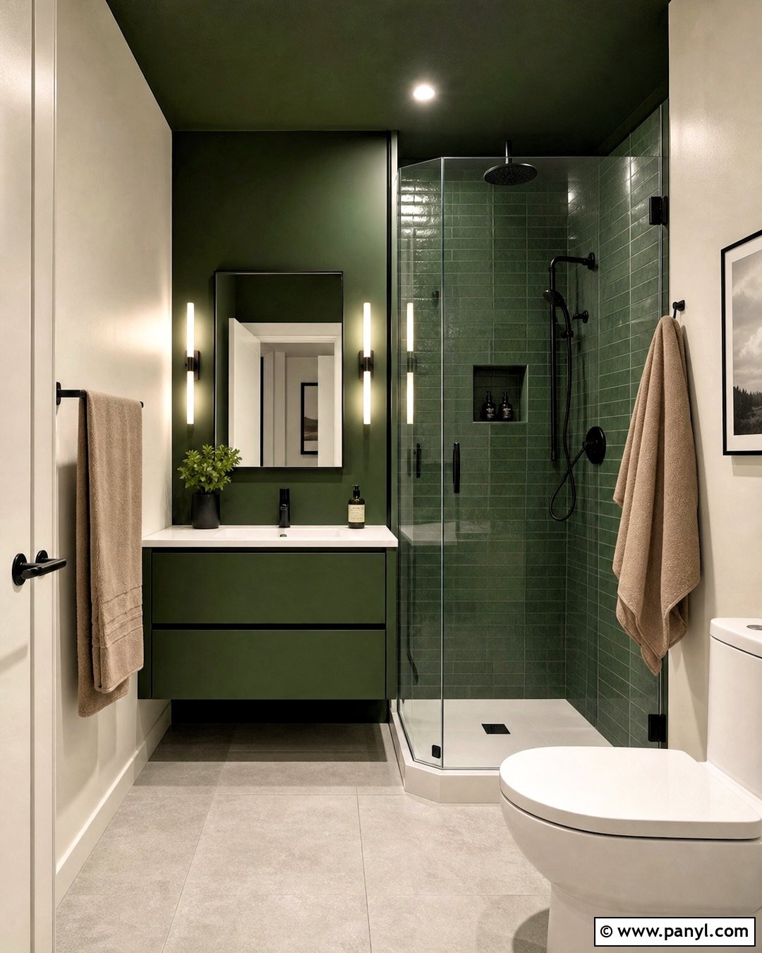 20 Small Green Bathroom Ideas for a Fresh, Calming Retreat