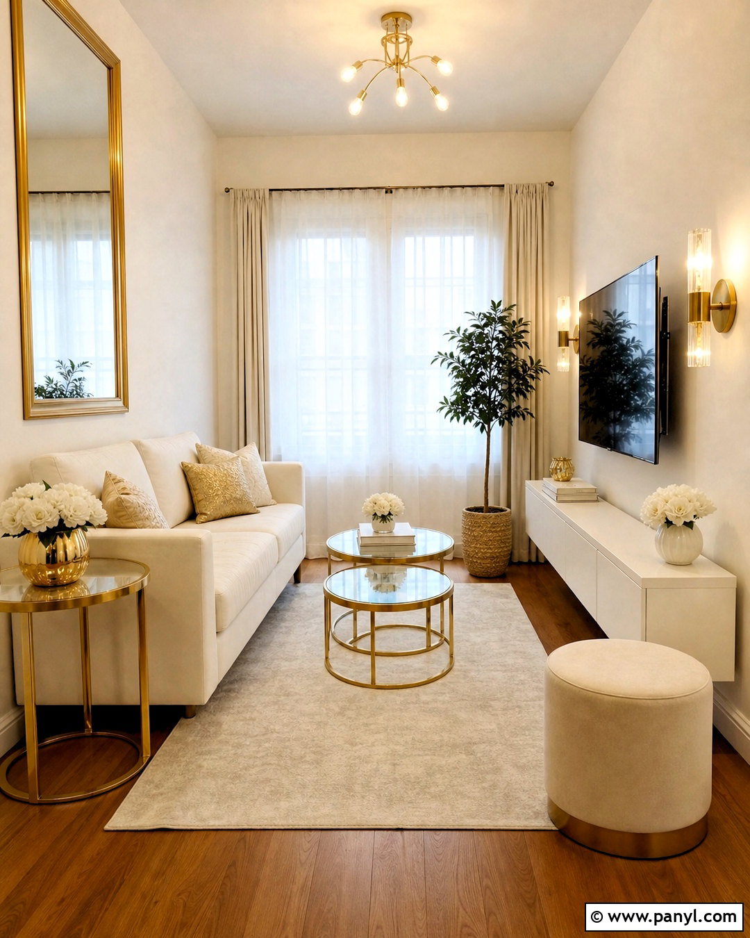 Small Gold And White Living Room - 20 gold and white living room ideas