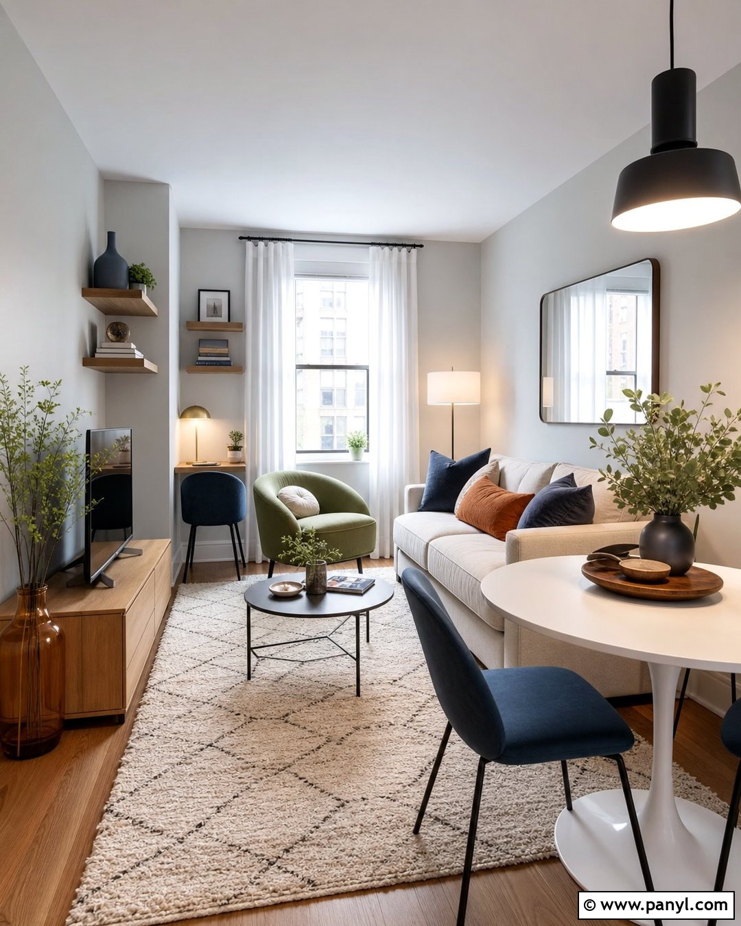Small Gray Apartment Living Room - 25 Room With Gray Walls