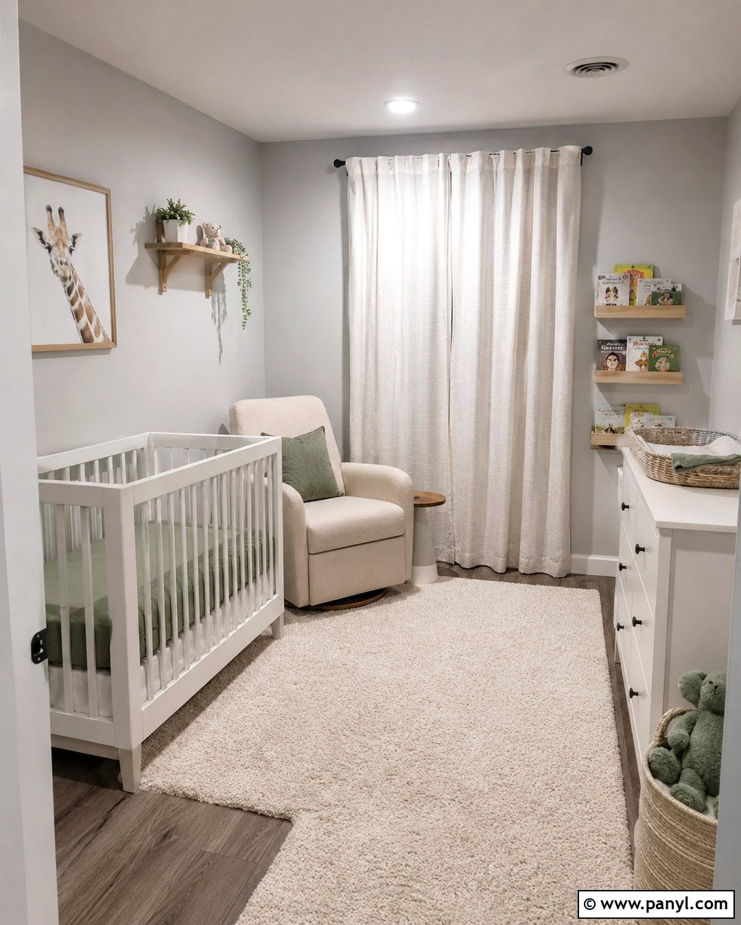 Small Gray Nursery - 20 Nursery Gray Walls
