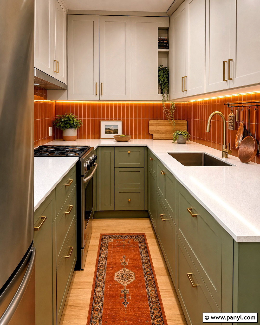 Small Green And Orange Kitchen - 20 green and orange kitchen ideas