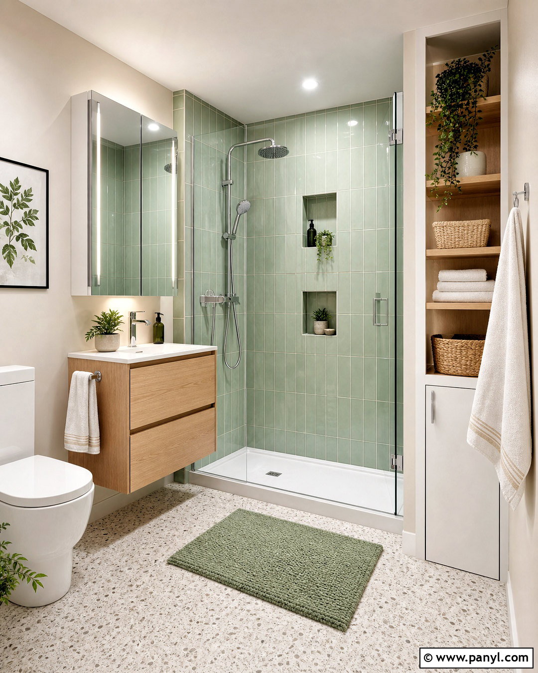 Small Green Bathroom - 20 green bathroom inspiration ideas