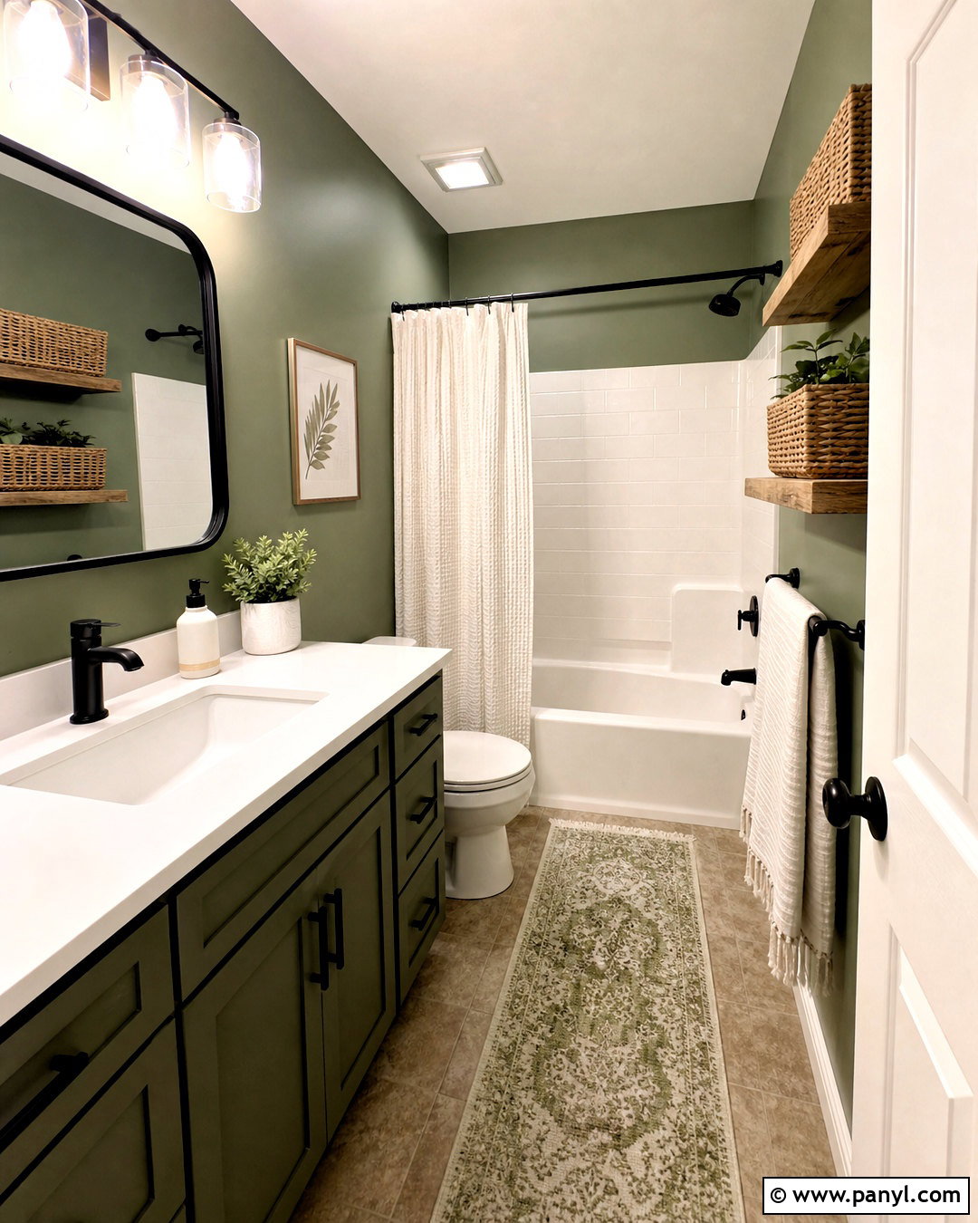 Small Green Bathroom On A Budget - 20 small green bathroom ideas