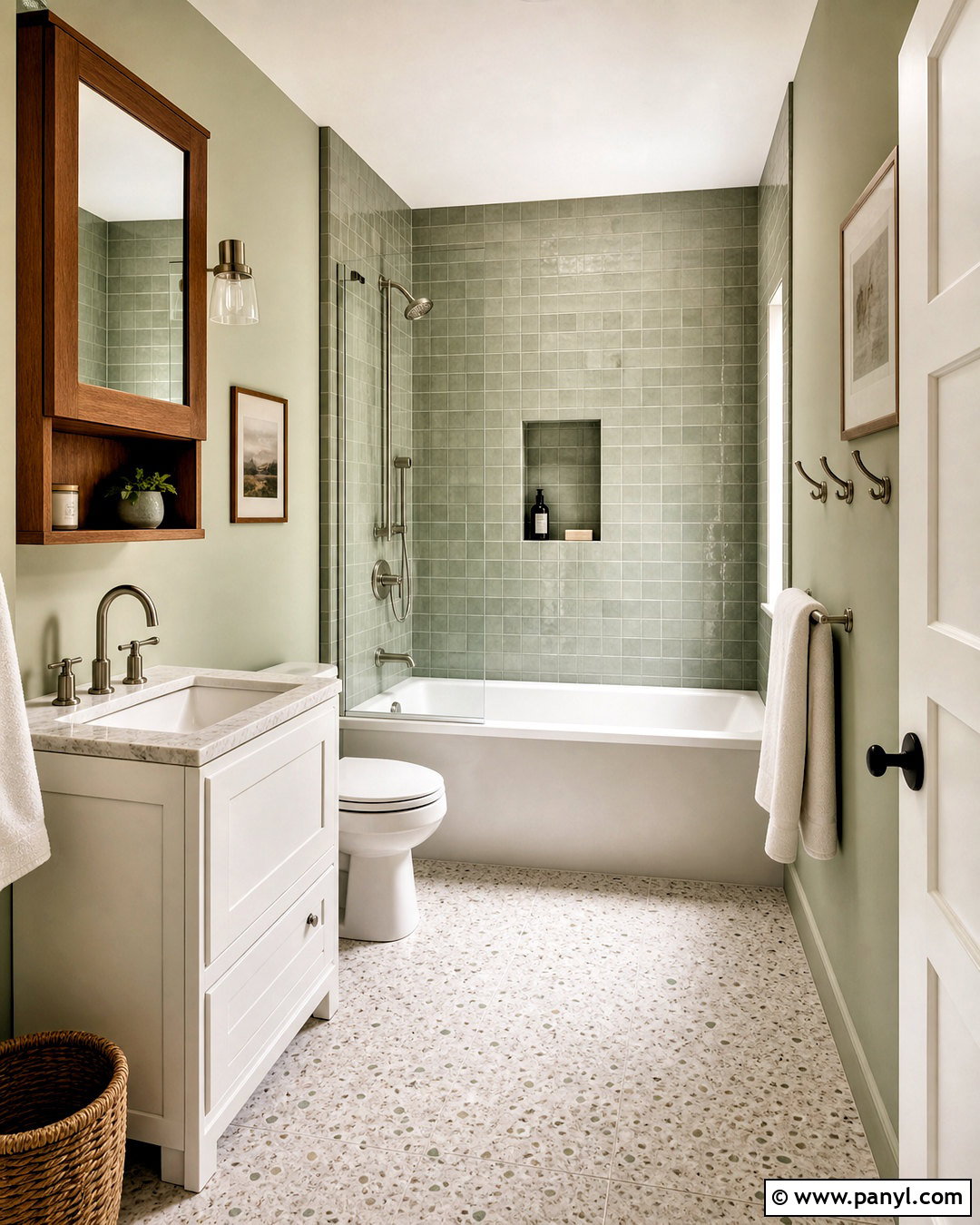 Small Green Bathroom With Bathtub - 20 small green bathroom ideas