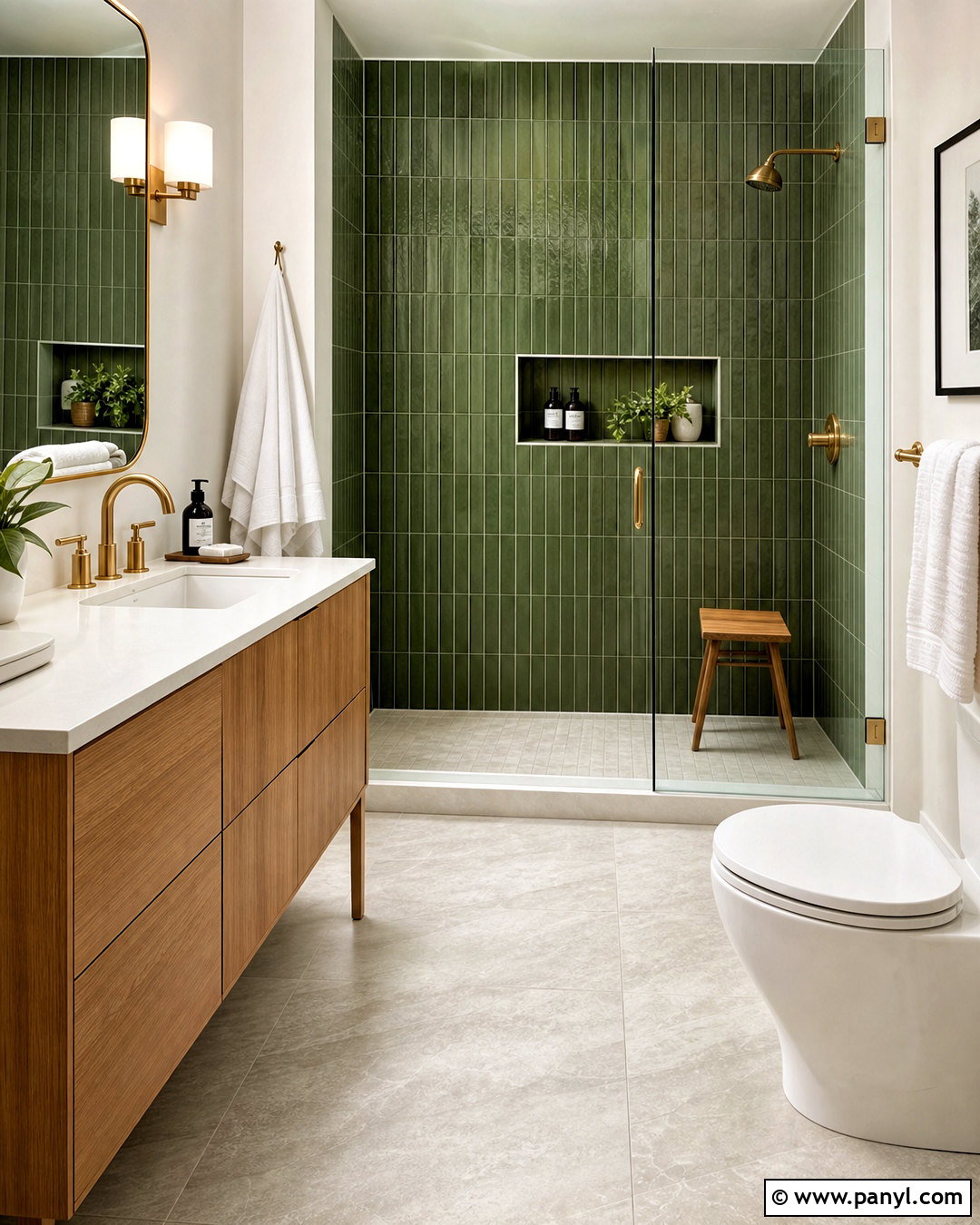 Small Green Bathroom With Shower - 20 small green bathroom ideas