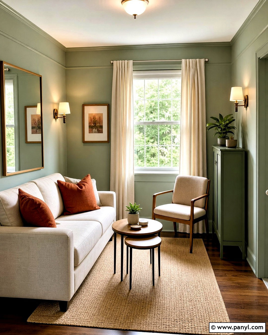 Small Green Living Room - 20 green paint living room ideas