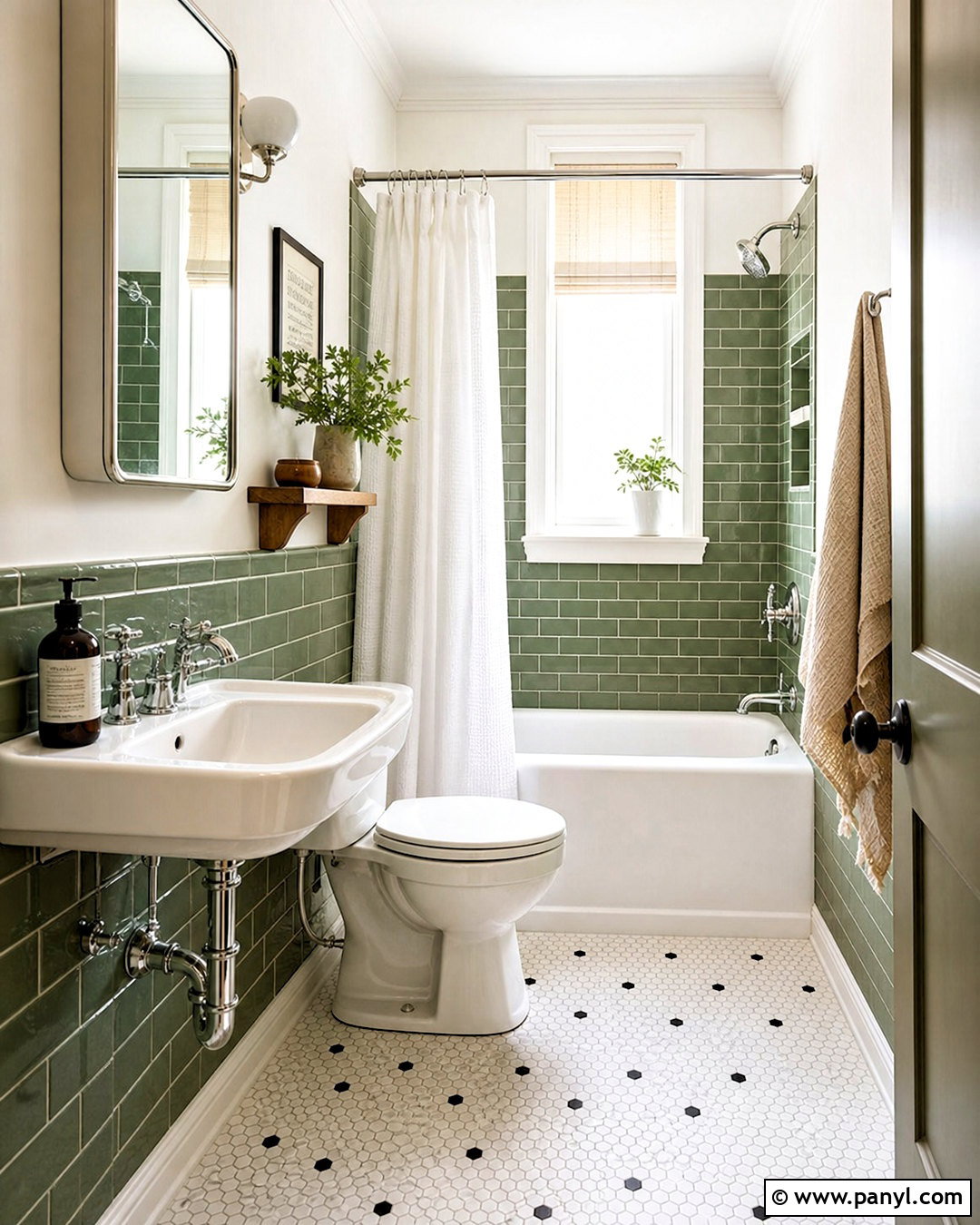 Small Green Tile Bathroom - 20 small green bathroom ideas