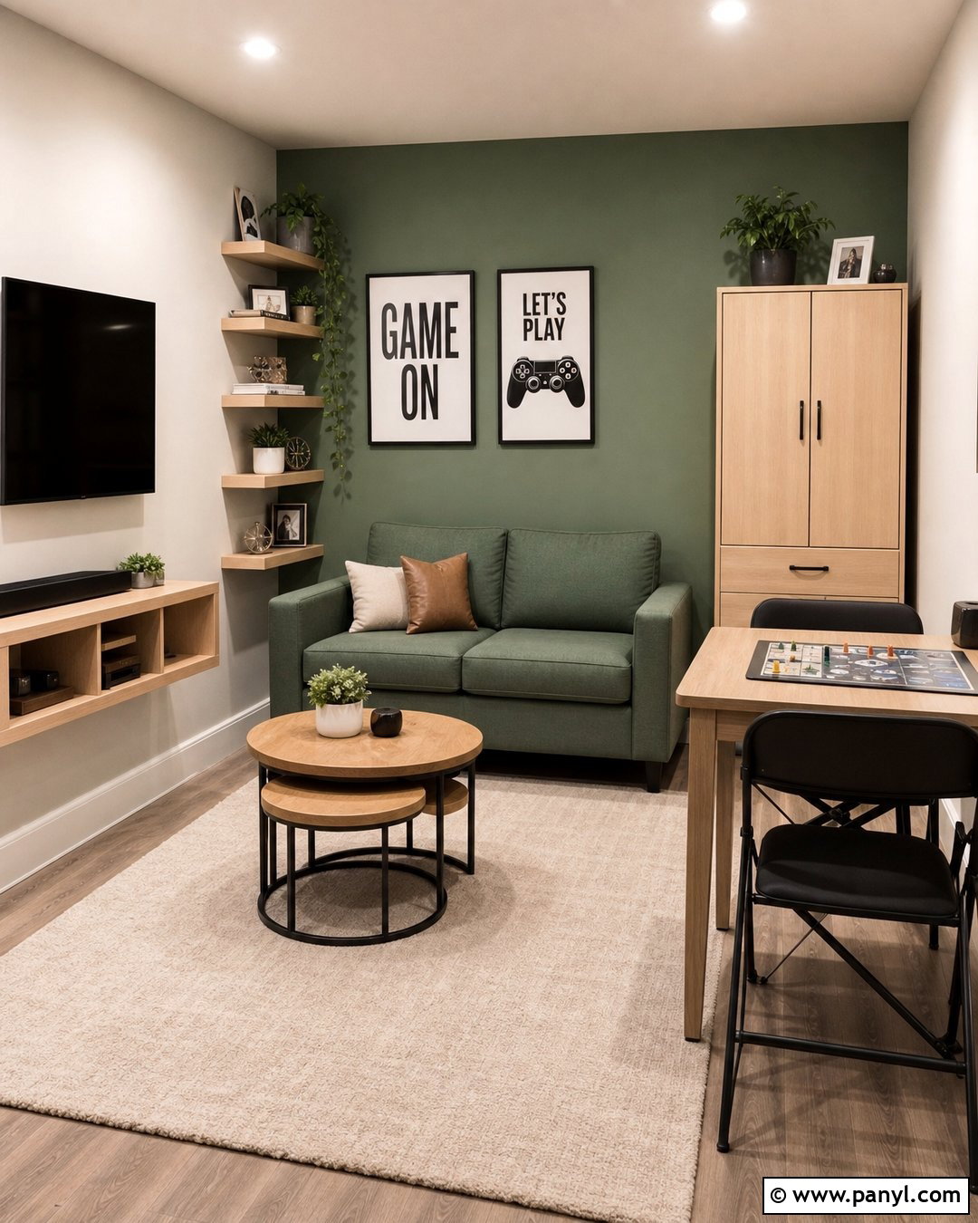 Small Green Wall Game Room - 20 Green Wall Game Room Ideas