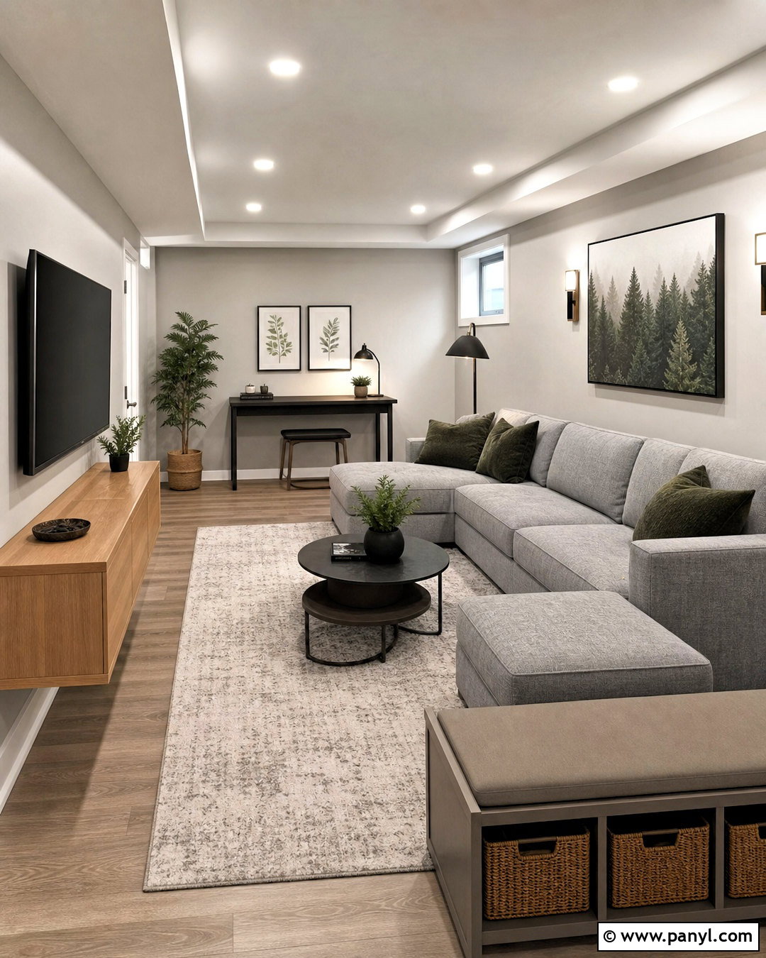 Small Grey Basement - 20 grey basement ideas
