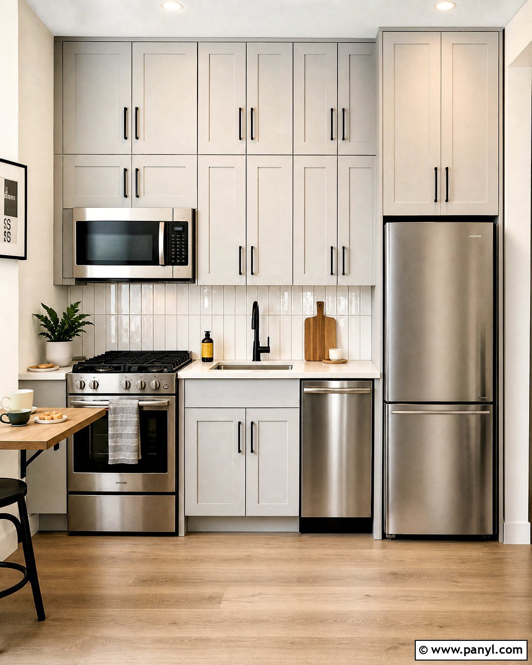 Small Kitchen With Compact Appliances - 20 small kitchen ideas
