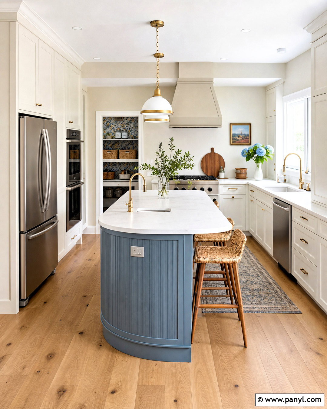 Small Kitchen With Compact Island - 20 small kitchen remodel ideas