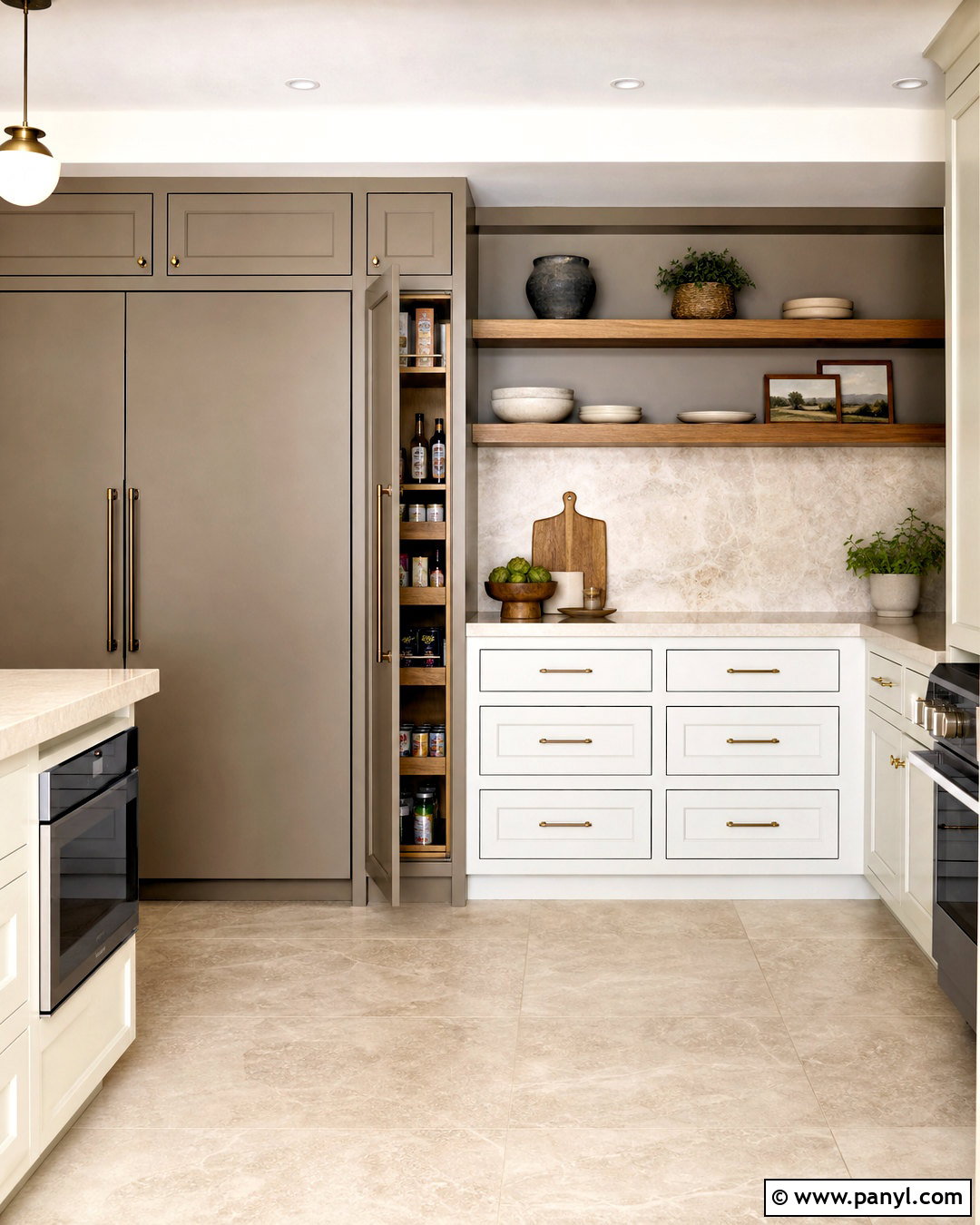 Small Kitchen With Floor-to-Ceiling Cabinets - 20 small kitchen ideas