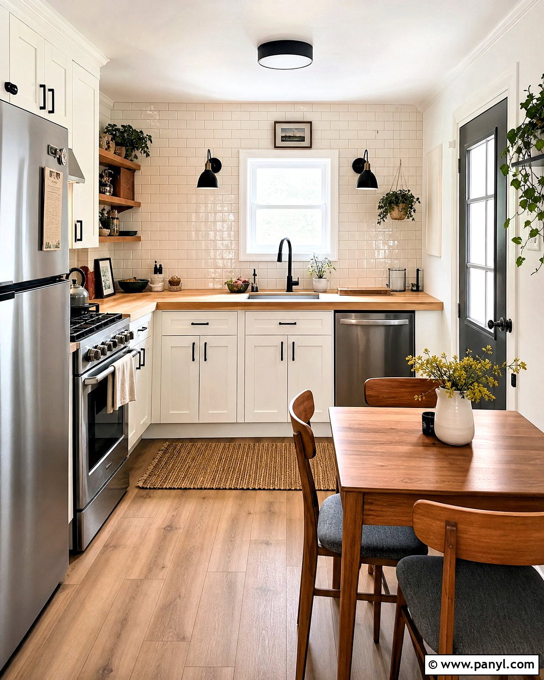 Small Kitchen With Subway Tile Backsplash - 20 small kitchen remodel ideas