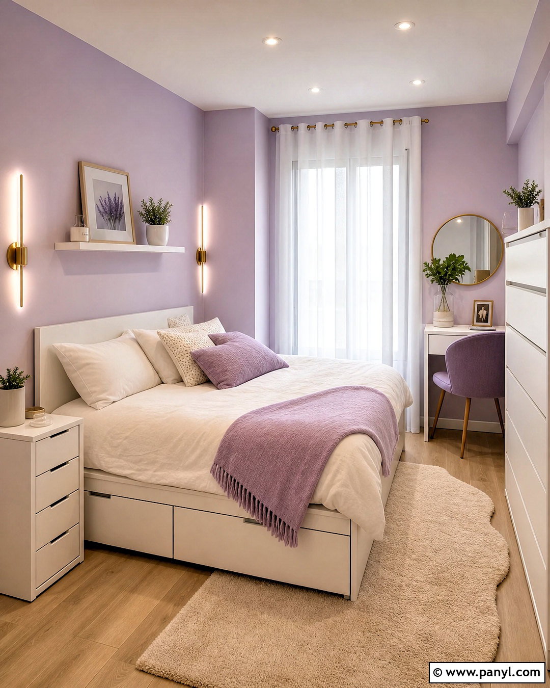 Small Lavender Room - 20 lavender aesthetic room ideas