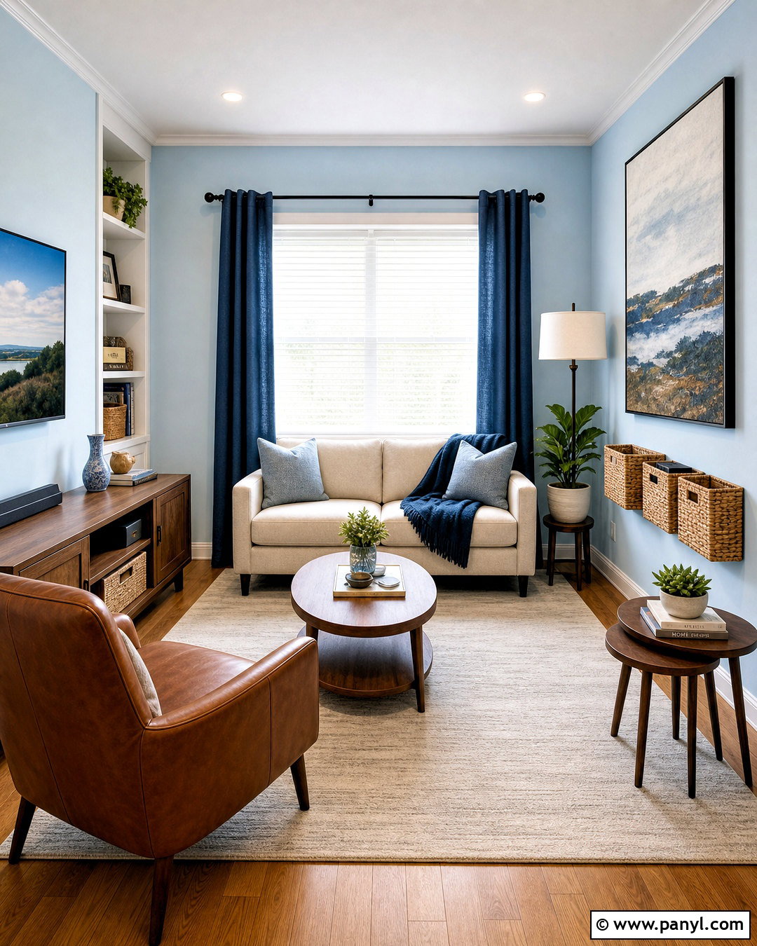 Small Light Blue And Brown Living Room - 20 light blue and brown living room ideas