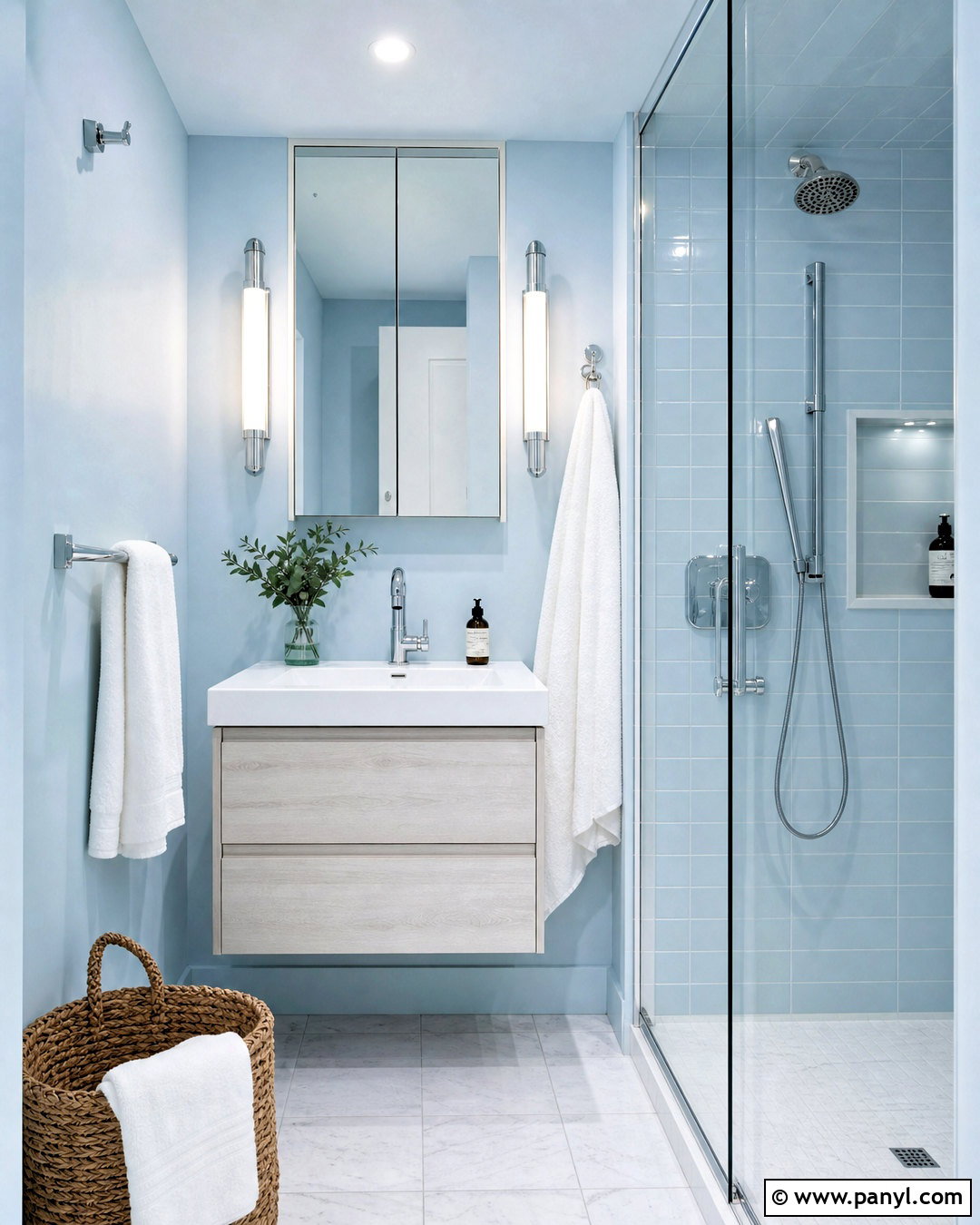 Small Light Blue Bathroom - 20 light blue bathroom ideas