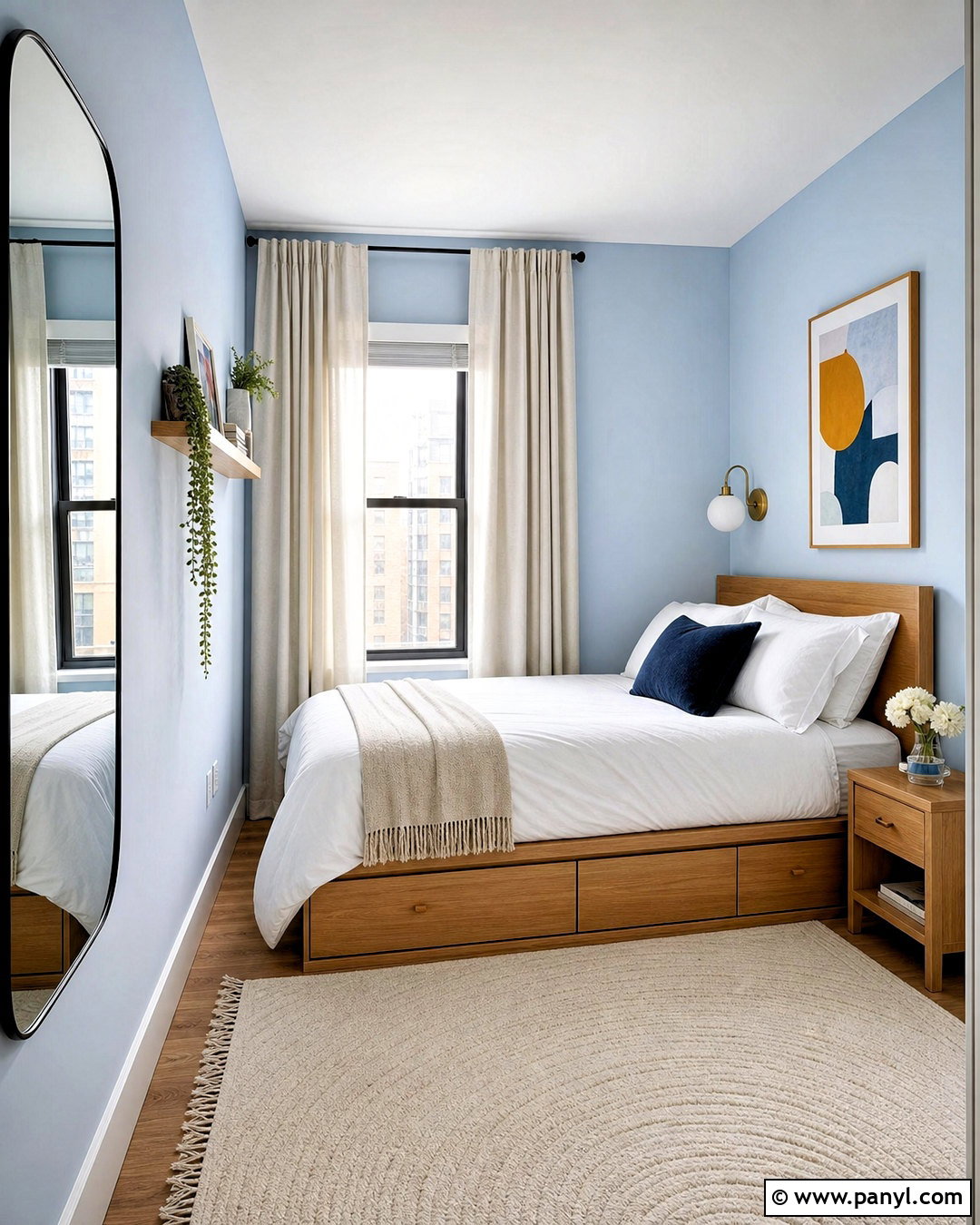 Small Light Blue Bedroom - 20 light blue wall bedroom ideas