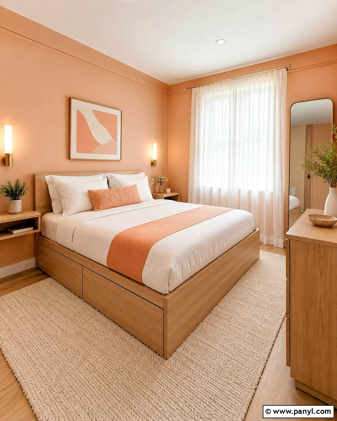 Small Light Orange Bedroom - 20 light orange bedroom ideas