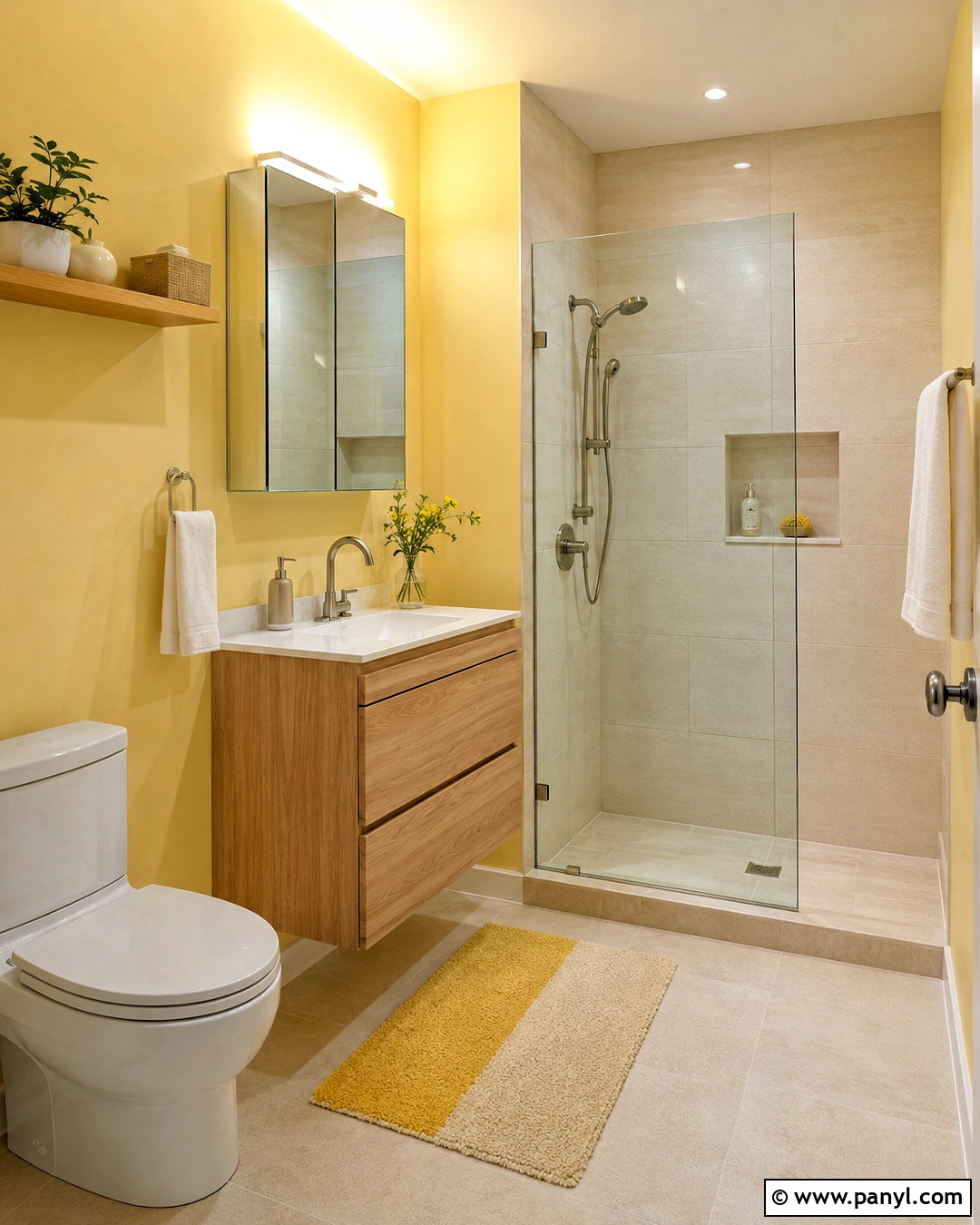 Small Light Yellow Bathroom - 20 light yellow bathroom ideas