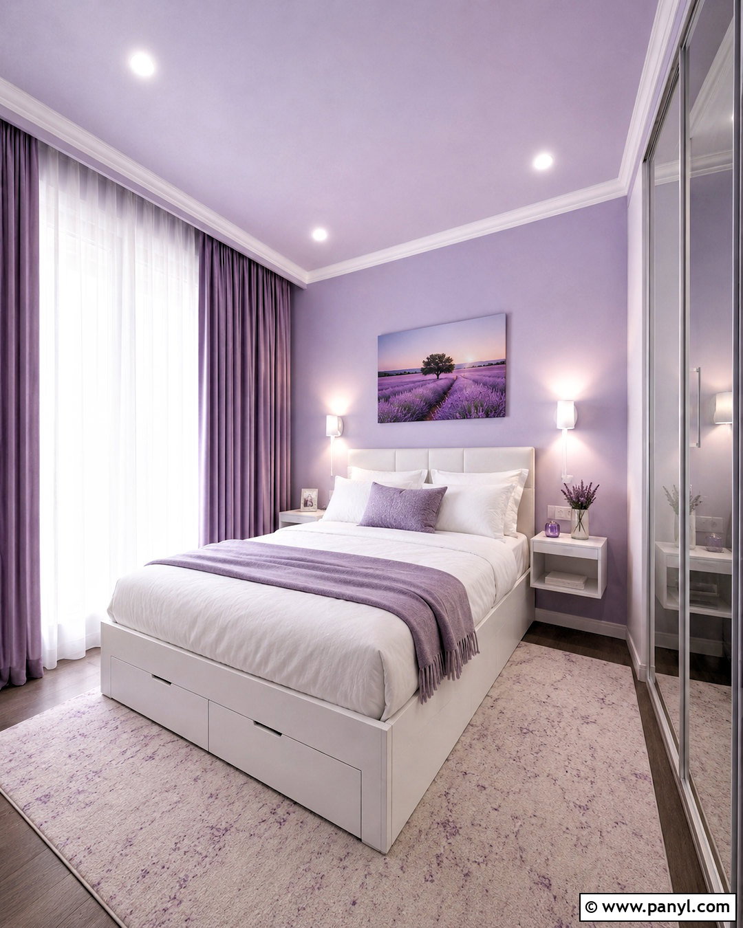 Small Lilac Bedroom - 20 lilac bedroom ideas