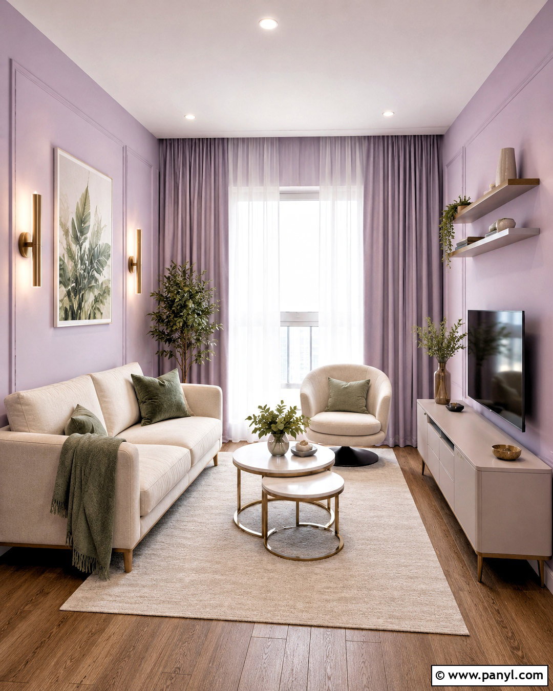 Small Lilac Living Room - 20 lilac living room ideas